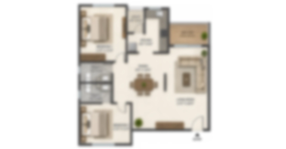 Avanti Thane 1 BHK Floor Plan