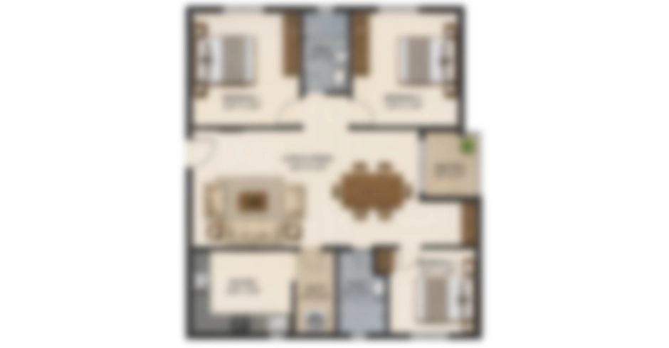Avanti Thane 2 BHK Floor Plan